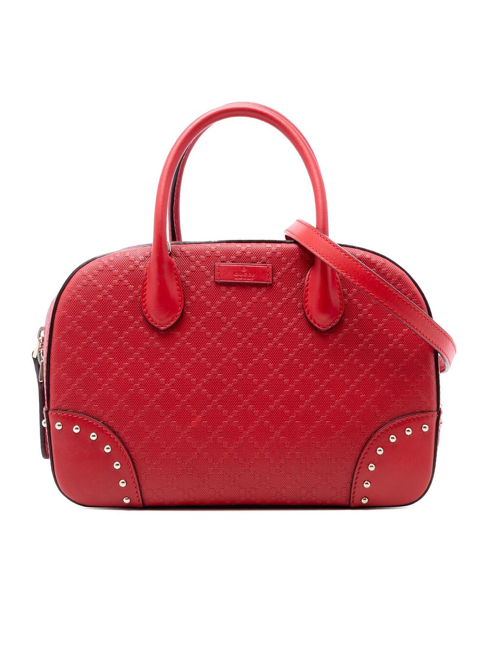 Gucci Diamante Bright Leather Satchel #318153G49B